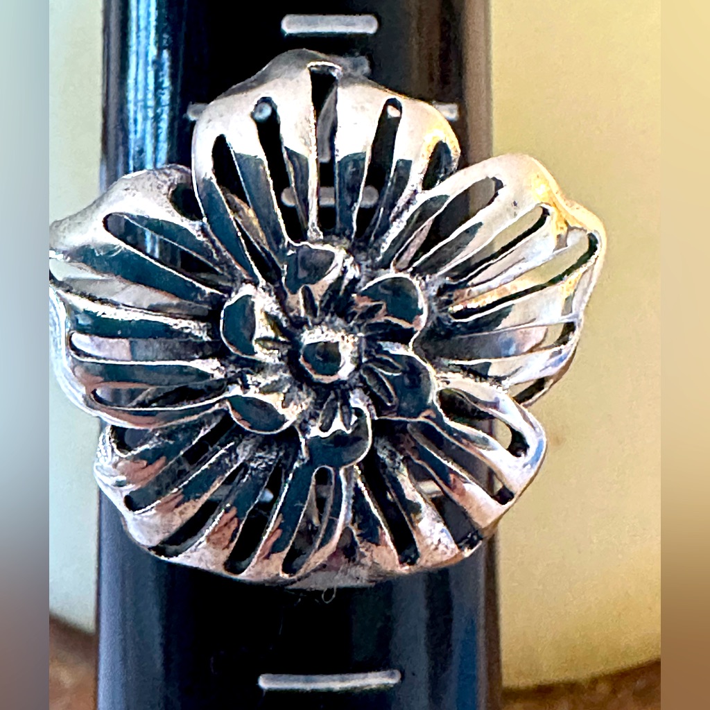 Ring Flower Design 925 Sterling Silver Size 712 165$